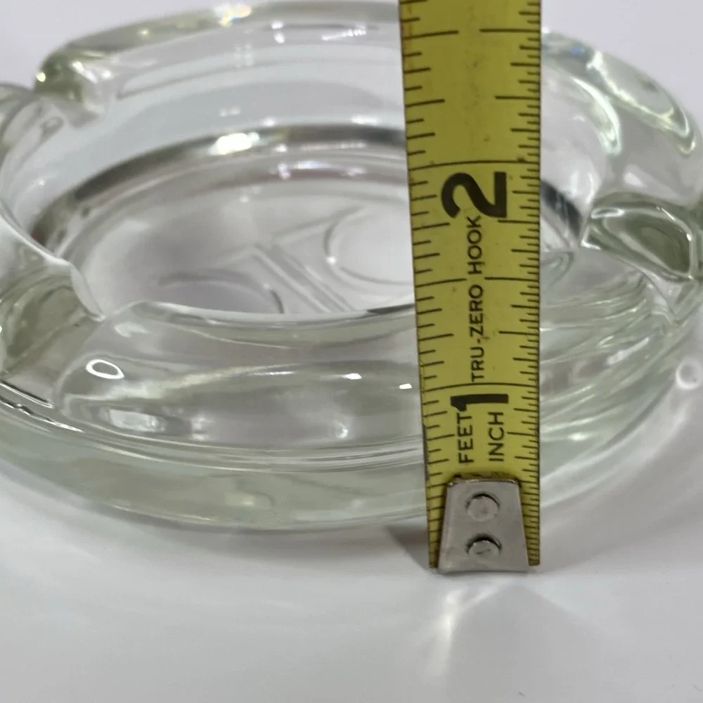 Hilton Hotel Heavy Glass Ashtray ‎ 4.5